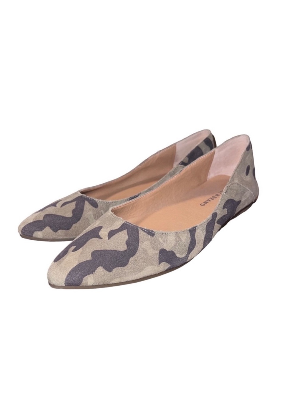 Lucky‎ Brand Camo Bylando Leather Ballet Flat Size 7.5